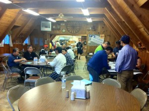 Church leaders registered for check-in and lodge.